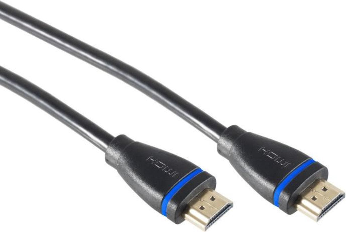 S-Impuls HDMI kabel versie 2.0 (4K 60Hz HDR) / zwart - 1 meter