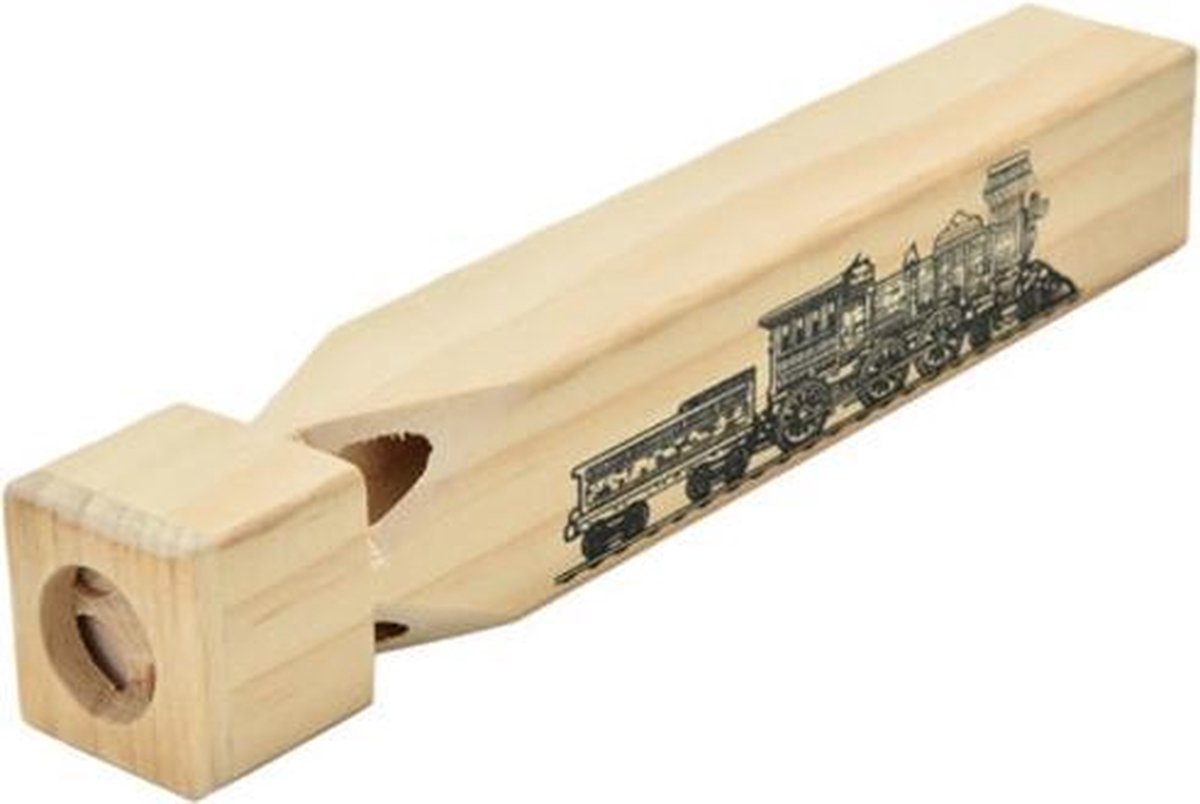 Houten treinfluit - treinonderdeel - fluit voor trein