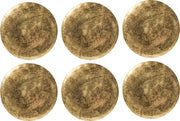 Onderbord Ø 33cm Goud - set 6 stuks