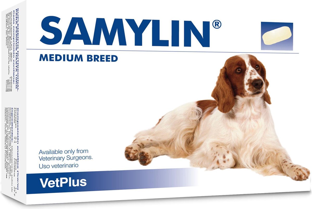 Vetplus Samylin tabletten - middelgrote hond