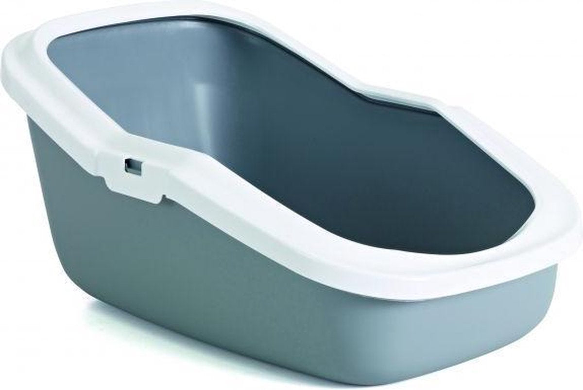 Savic Aseo - Kattenbak - Grijs/Wit - 56x39x27