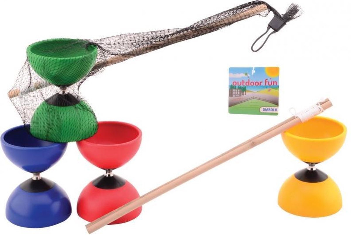 Diabolo JohnToy met houten stokjes