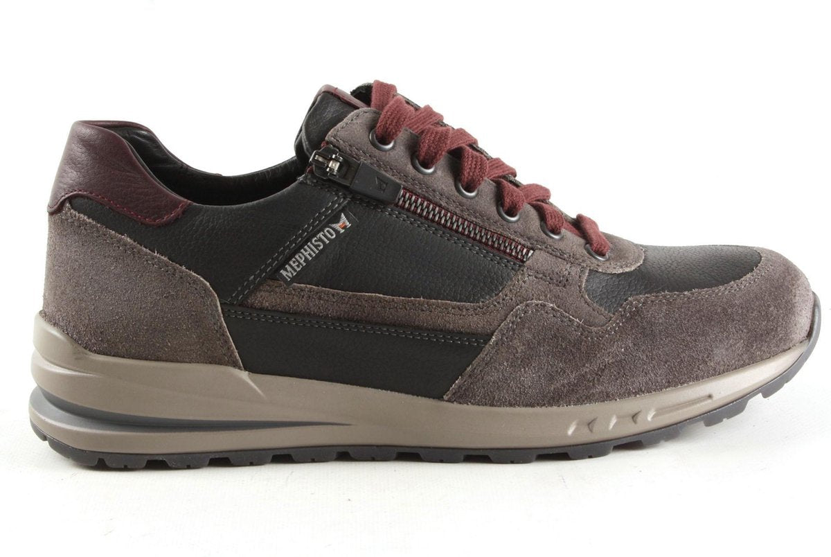 Heren Veterschoenen Mephisto Bradley Dark Grey Antraciet - Maat 10