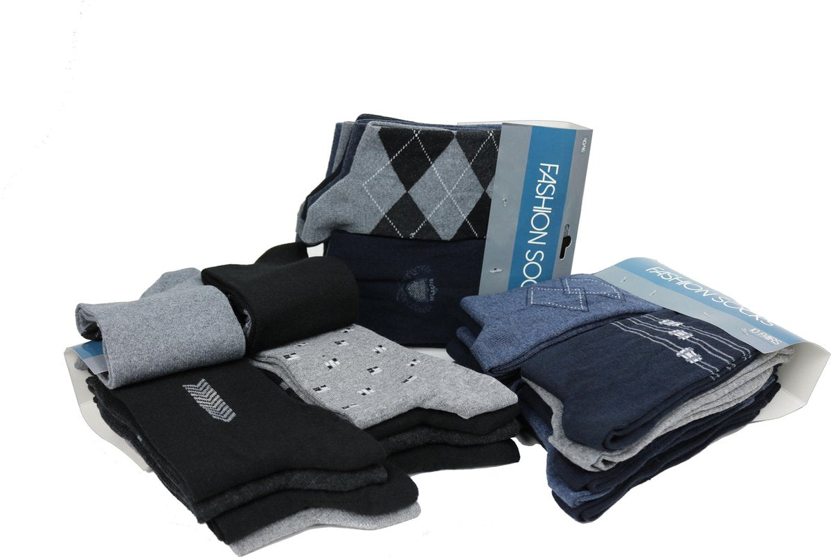 Klassieke Herensokken - Variation Pack - 10 Pack - Maat 40-46