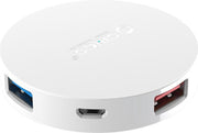Orico ronde USB 3.0 hub - 4 poorten - OTG-functie - Wit