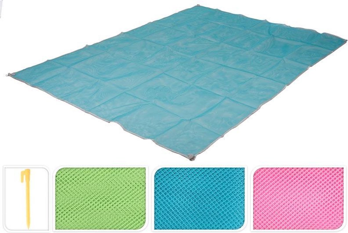 Zandvrije Strandmat - blauw