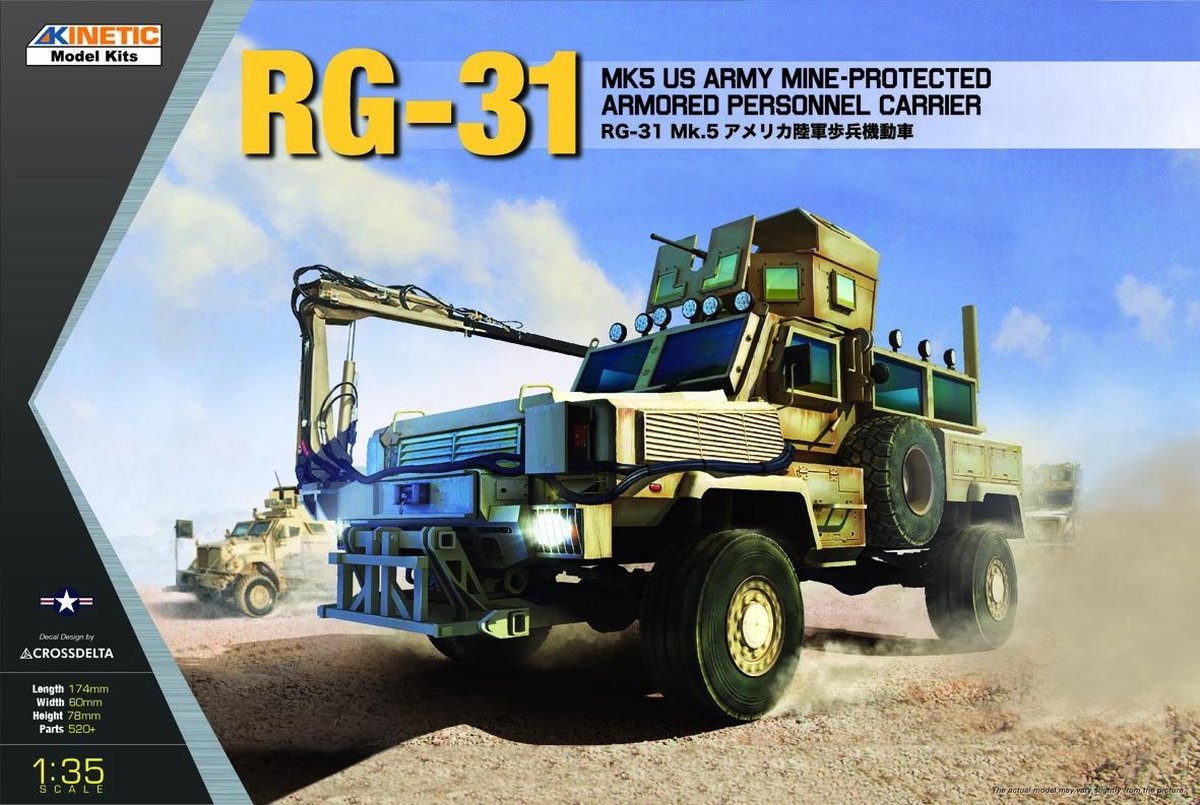 Kinetic - 1/35 Rg-31mk5 U.s. Army - KIN61015