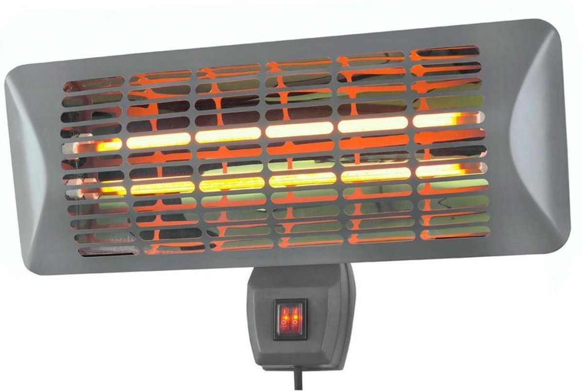 Eurom Terrasverwarmer Q-time 2000 donkergrijs 2000 W 334227