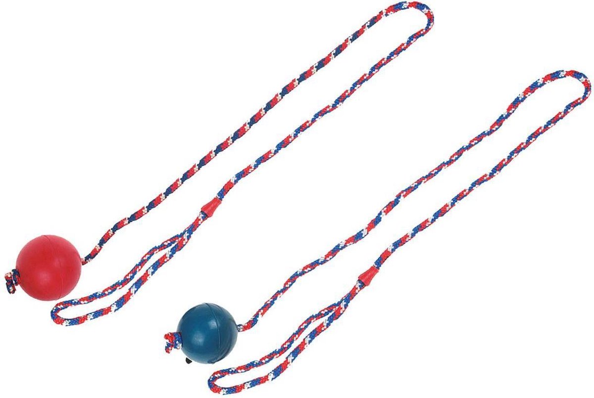 Dog toy rubberball with rope 6
