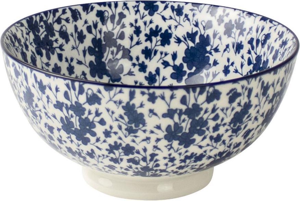 Gusta 2265400 eetschaal Rond Porselein Blauw