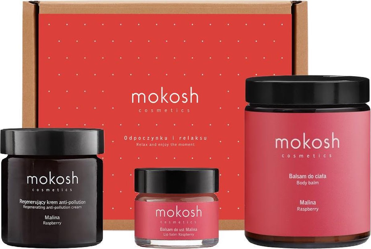 Mokosh | Raspberry Delight Face and Body Set | Natuurlijke Huidverzorgings Geschenkset | Gift Set | Natuurlijke Cosmetica Cadeauset voor haar | Cadeaupakket | Verjaardag cadeau vrouw | Leuk Verwenpakket voor Haar | Verwenpakket
