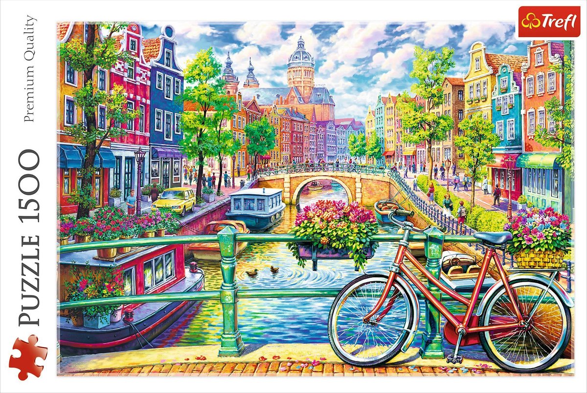 Trefl Puzzel Amsterdamse Grachten: 1500 stukjes