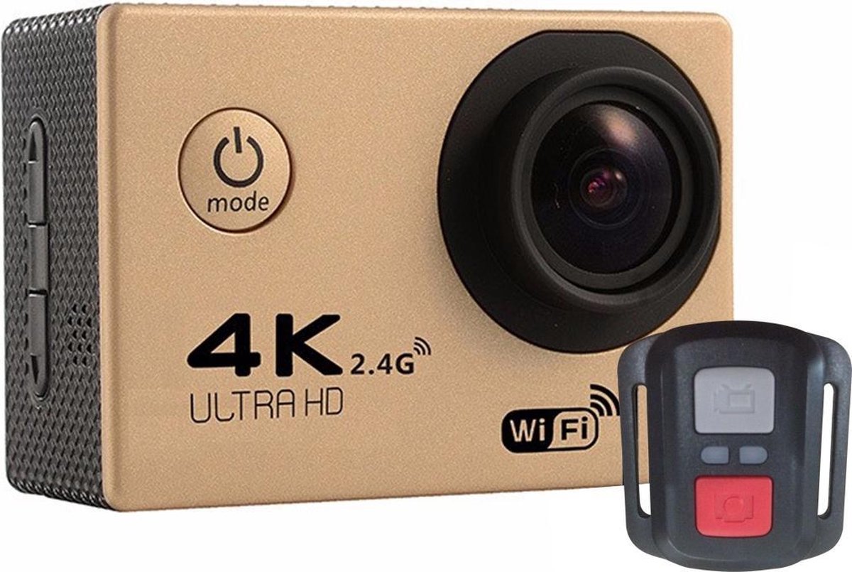 F60R 2.0 inch scherm 4K 170 graden groothoek WiFi Sport Actie Camera Camcorder met waterdichte behuizing & afstandsbediening
