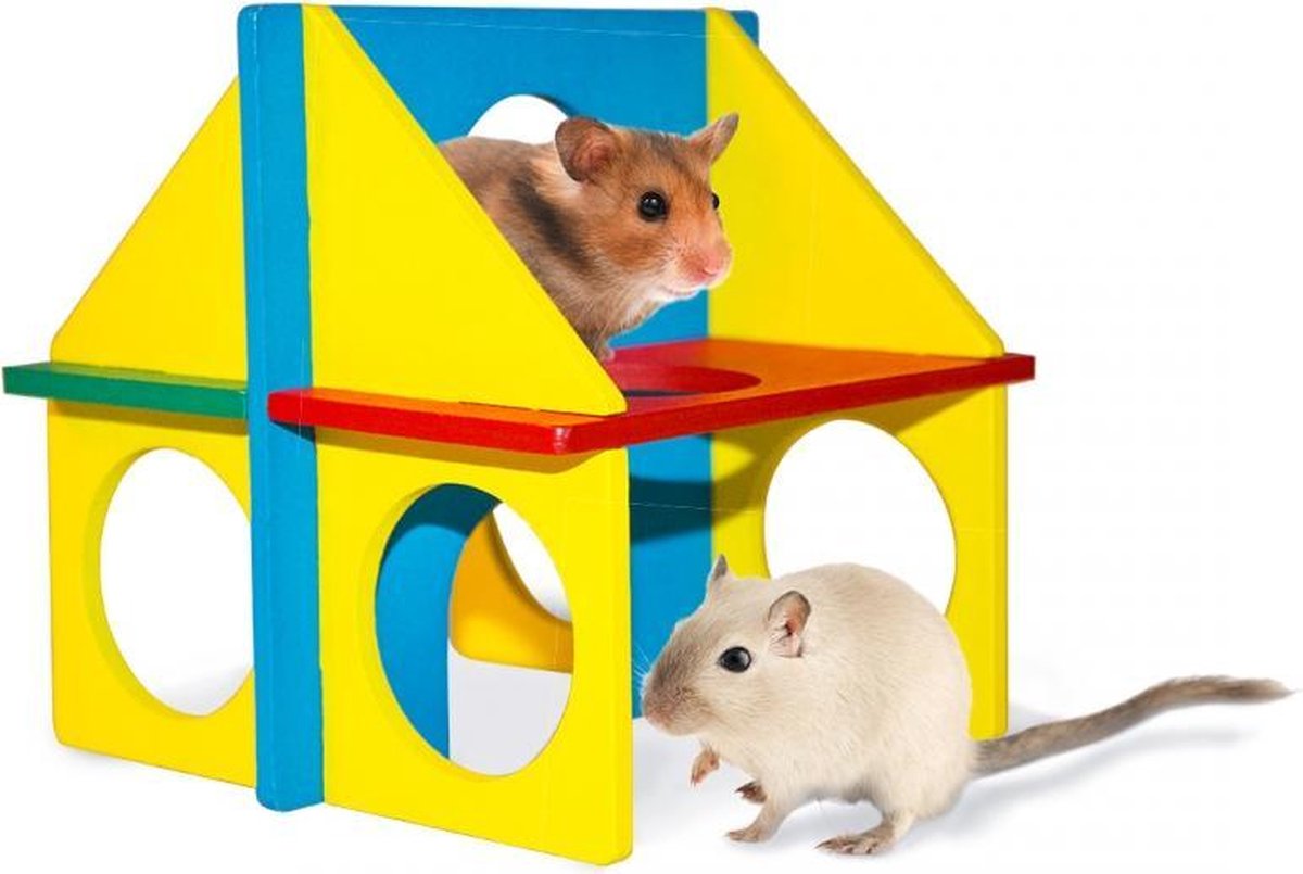 Diy fun house Gemengde kleuren 14x11cm