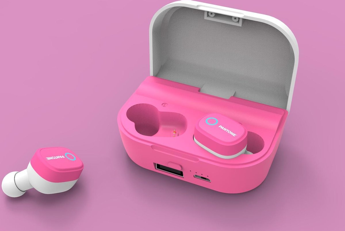 Pantone True Wireless Stereo Earphone TWS - Hot Pink