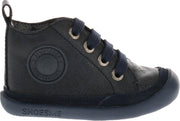Shoesme Baby-Flex  Leren loop schoen - Donker Blauw - Maat 21