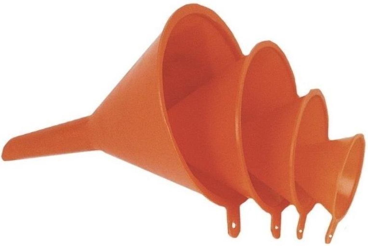 Trechterset 4 delig oranje