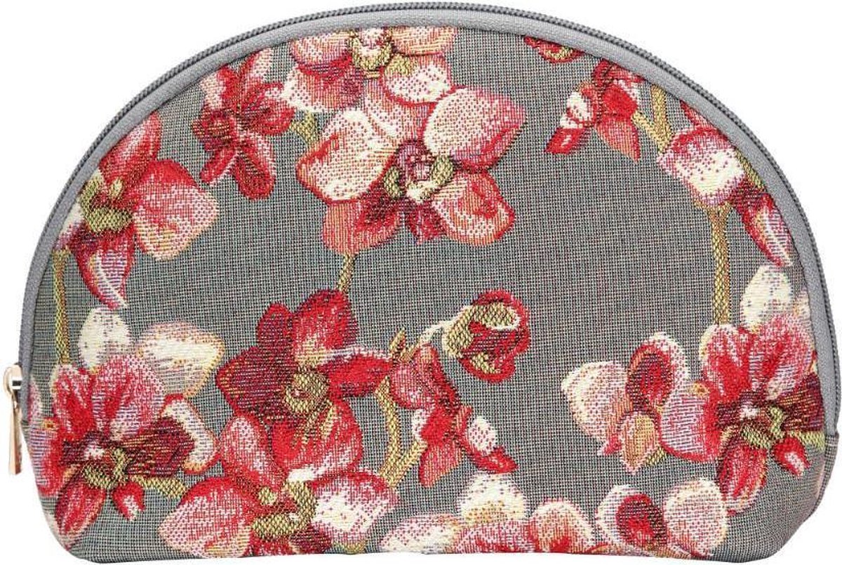 Make-up tas - Orchidee - groot - Gobelin