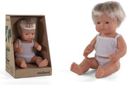 Miniland Babypop Jongetje Met Vanillegeur 38 Cm Blond