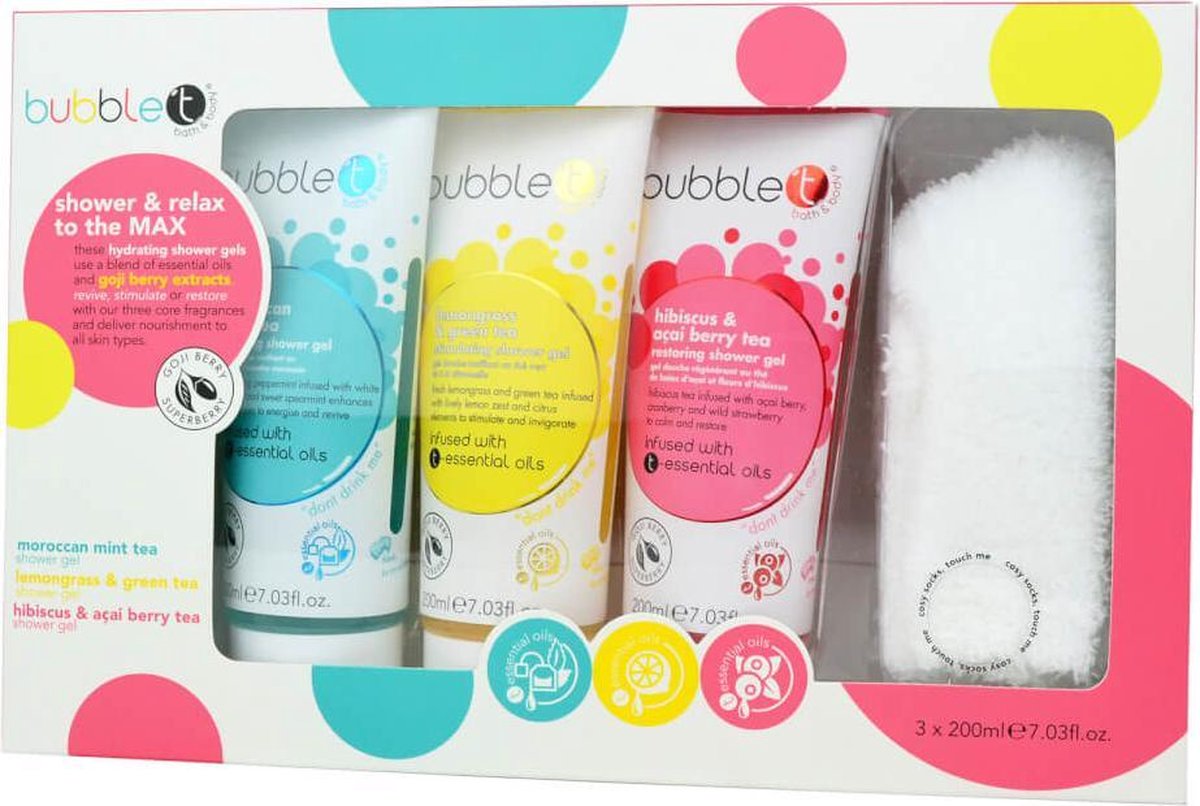 Bubble T Shower & Relax to the Max Geschenkset