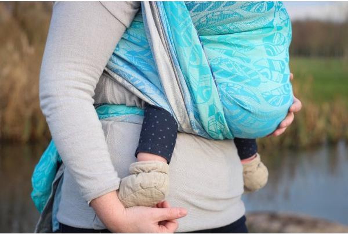 Yaro Four Winds Aqua Grad Natural Hemp Ring Sling