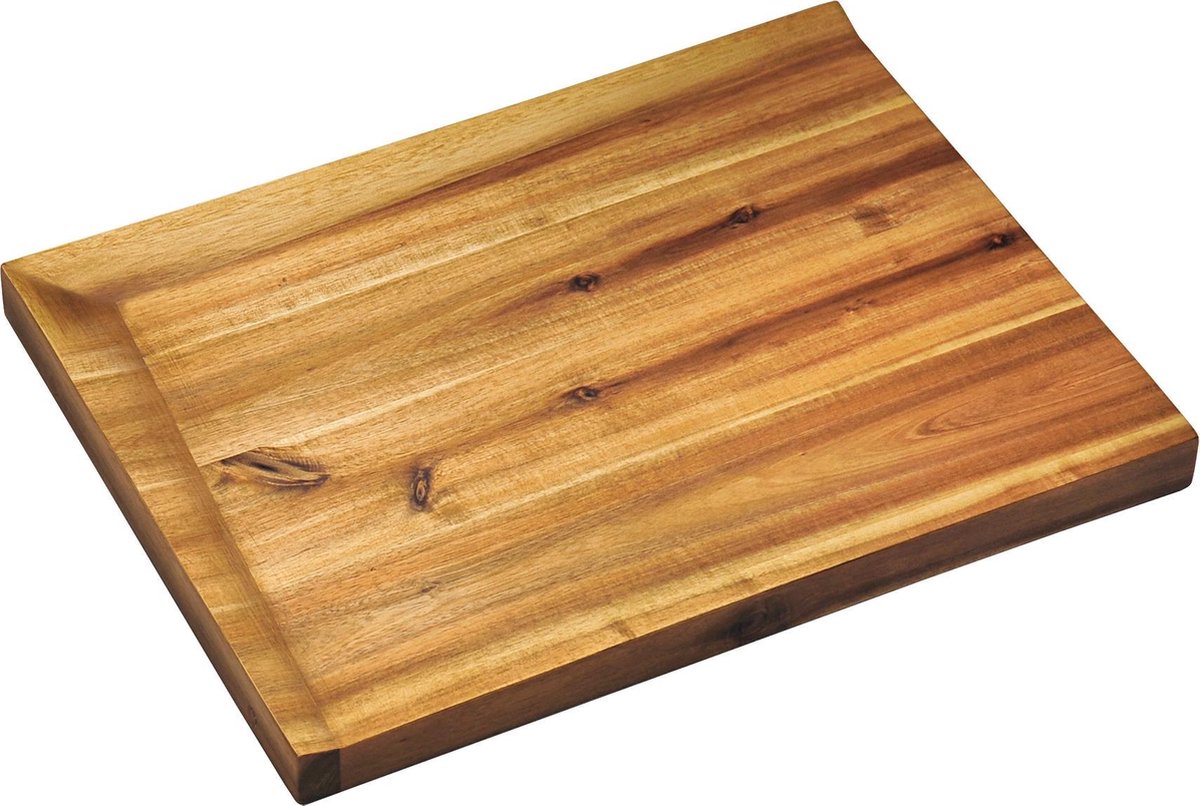 4cookz® Snijplank Acaciahout met aflopend snijvlak - 48x36