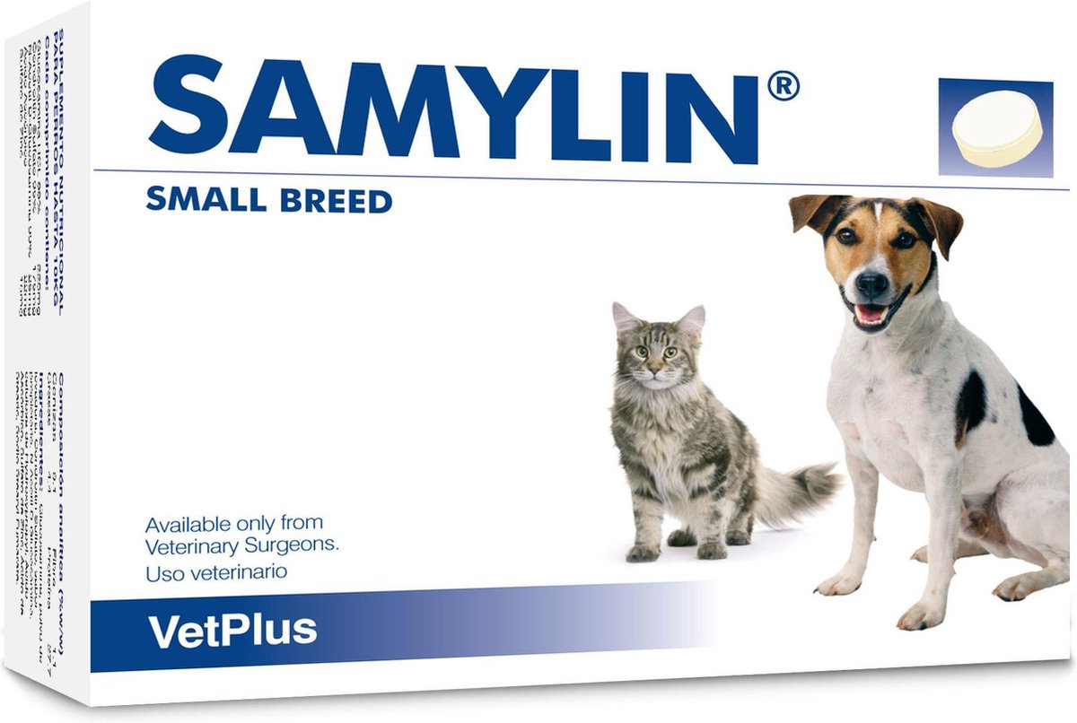 Vetplus Samylin tabletten - kat/kleine hond