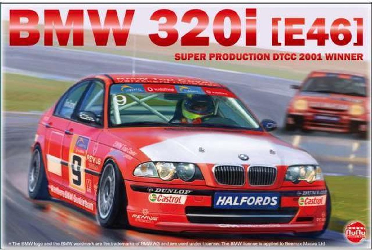 BMW 320i E46  Tom Coronel DTCC 2001 - NuNu Modelbouw pakket 1:24