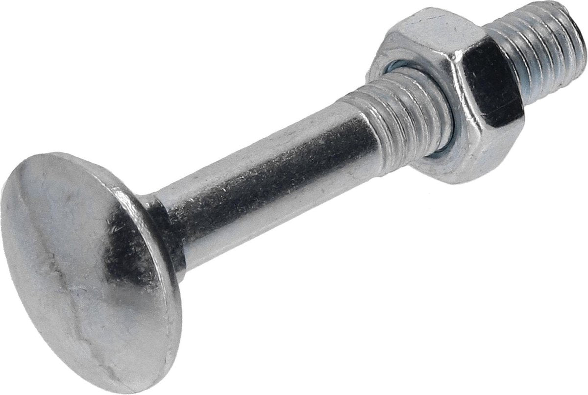 Slotbout met moer M6x40 per 45 gegalvaniseerd