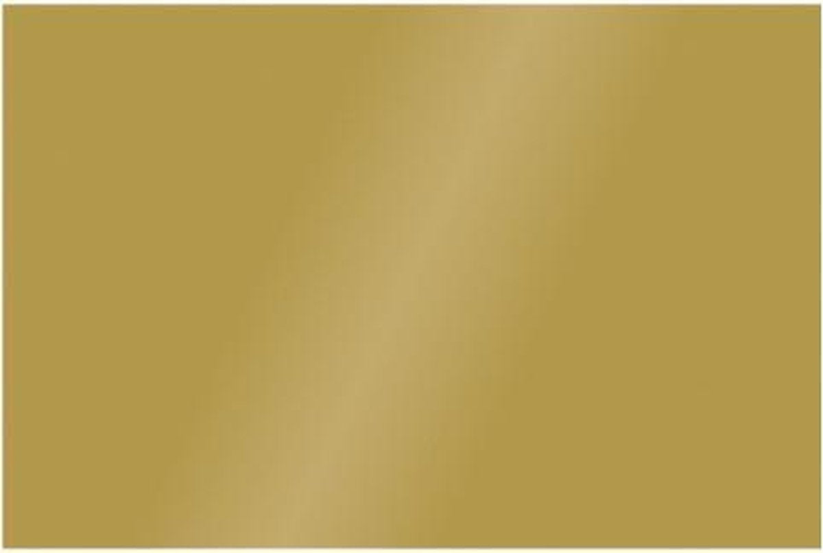 Etalagekarton Folia goud - 48x68cm 380gr pak 10 vel