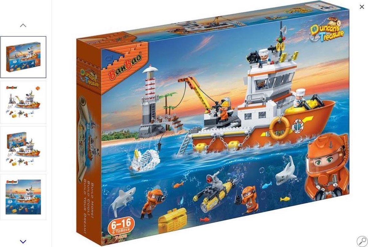 BanBao Schatzoeker Schip-7408