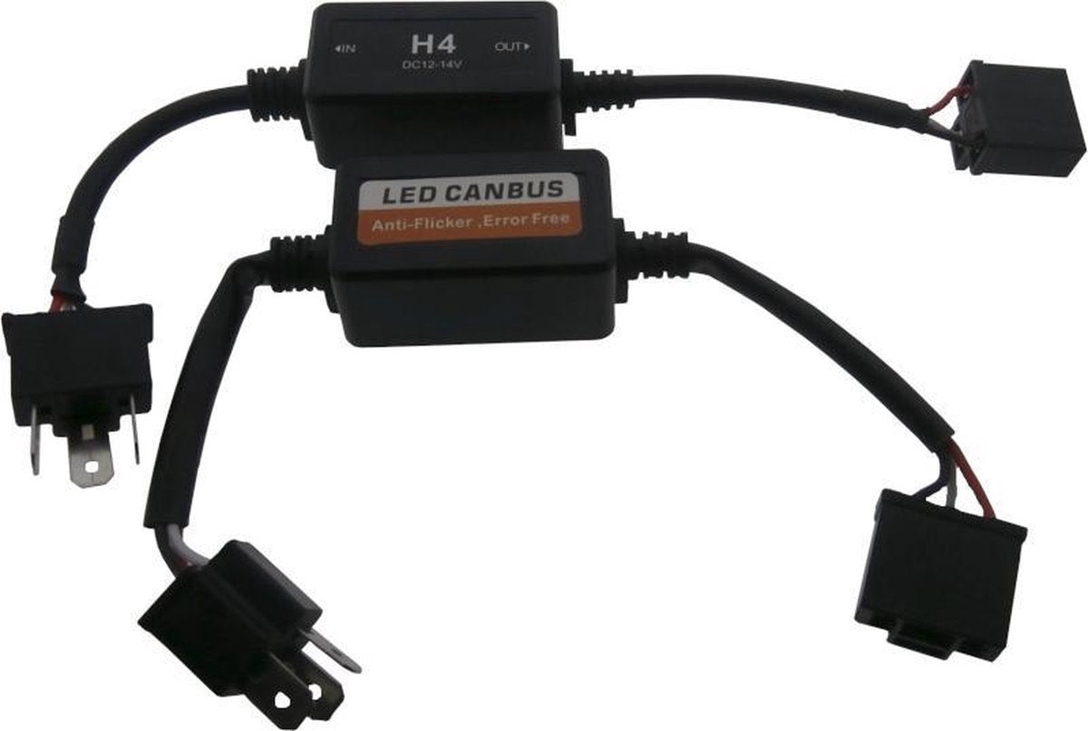 H4 Canbus LED Ontstoringskabel V2