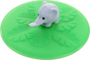Lurch - Deksel voor drinkglas - Siliconendeksel - set van 8 st. - 10.5cm - Olifant