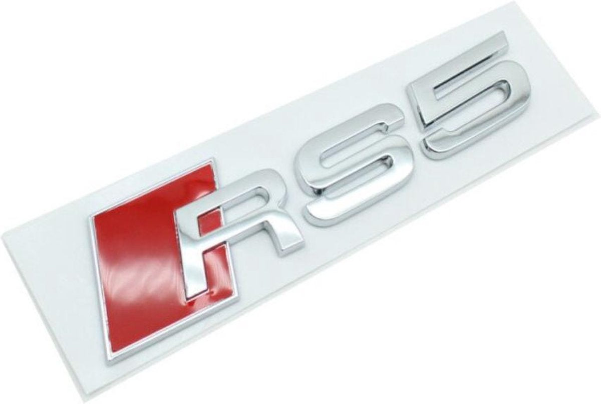 RS5 Audi embleem - badge - Logo - S3 - auto - Chroom