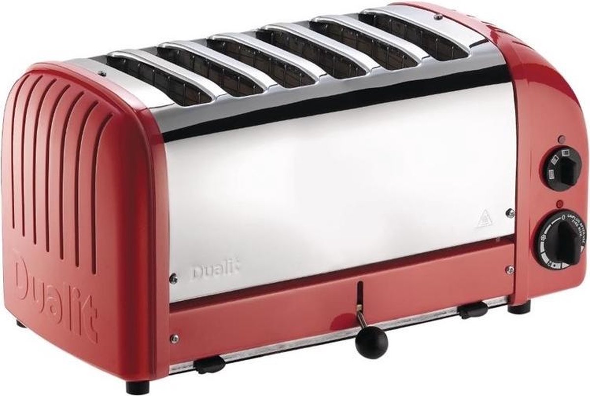 Dualit Vario broodrooster | 6 sleuven | rood