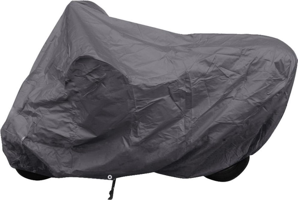 vidaXL - Grijze polyester motorhoes 246 x 105 x 127 cm