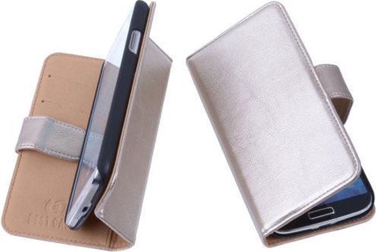 PU Leder Goud Huawei Ascend G630 Book/Wallet Case/Cover Hoesje