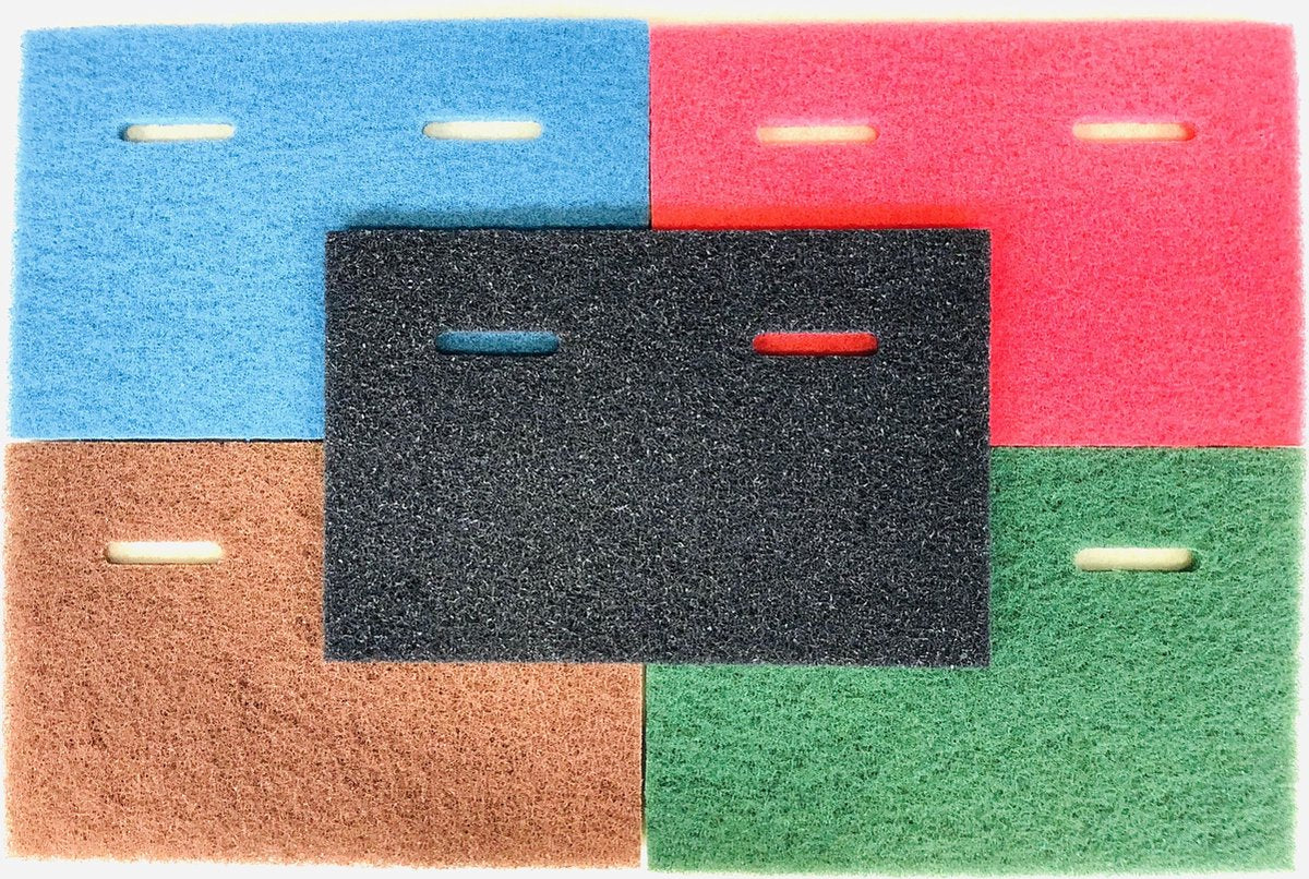 Vloerpad zwart 55 x 35 cm 5 stuks Passend voor Tomcat Edge stick Excentr 55-35 en Edgefix XL