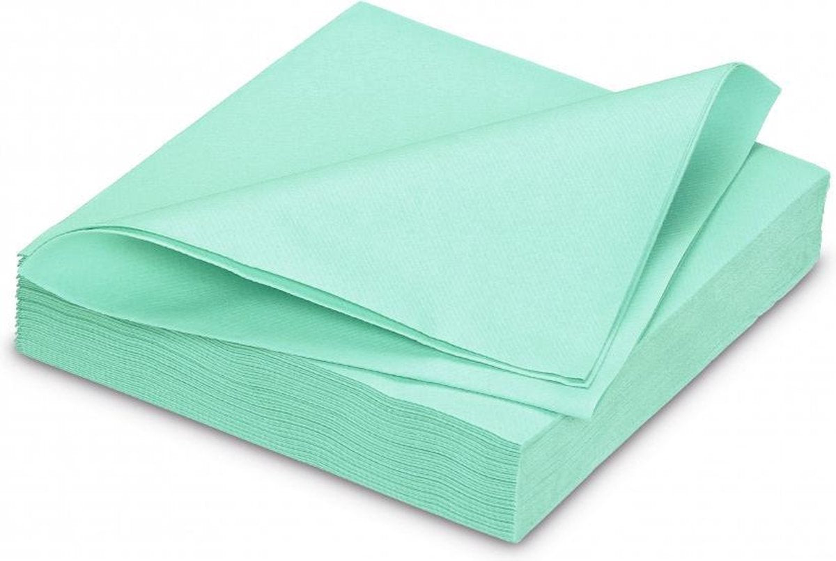 GALA Servetten - Aqua - 40x40cm - 25 Stuks - Blauw