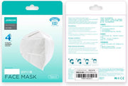 4 laags wegwerp Mondkapjes-Mondmasker Pro - met neusclip - CE/FDA gekeurd - 5 stuks - goede kwaliteit - geschikt voor OV - merk Joyroom