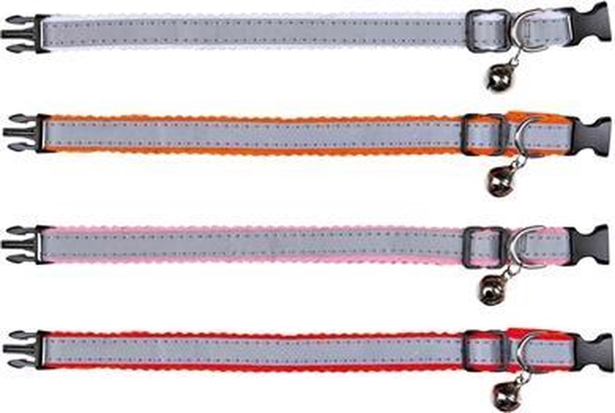 Trixie halsband kat reflecterend assorti -  - 1 stuks