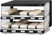 Casselin® Burger Warmhoudvitrine - UV Lamp Verwarming 30 tot 90°C - 1100x700x(H)690mm