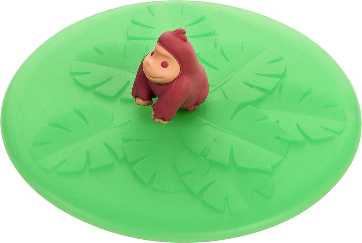 Lurch - Deksel voor drinkglas - Siliconendeksel - set van 8 st. - 10.5cm - Gorilla