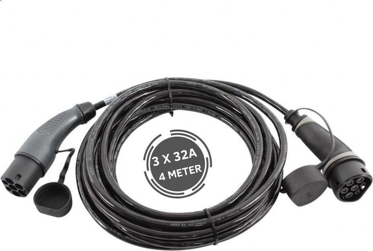Ratio Basic Line laadkabel | type 2 naar type 2 | 22 kW | fase 3 - 32A | 4 meter