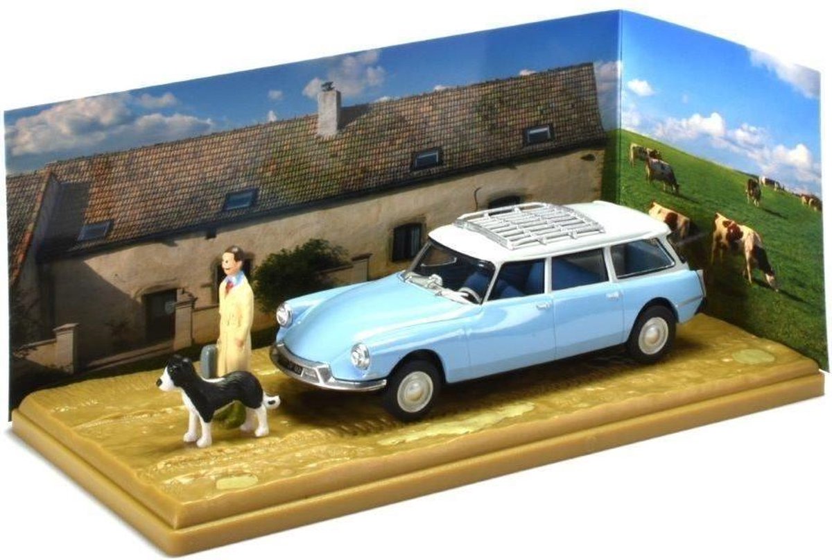 Citroen ID19 Break with Dog Light Blue