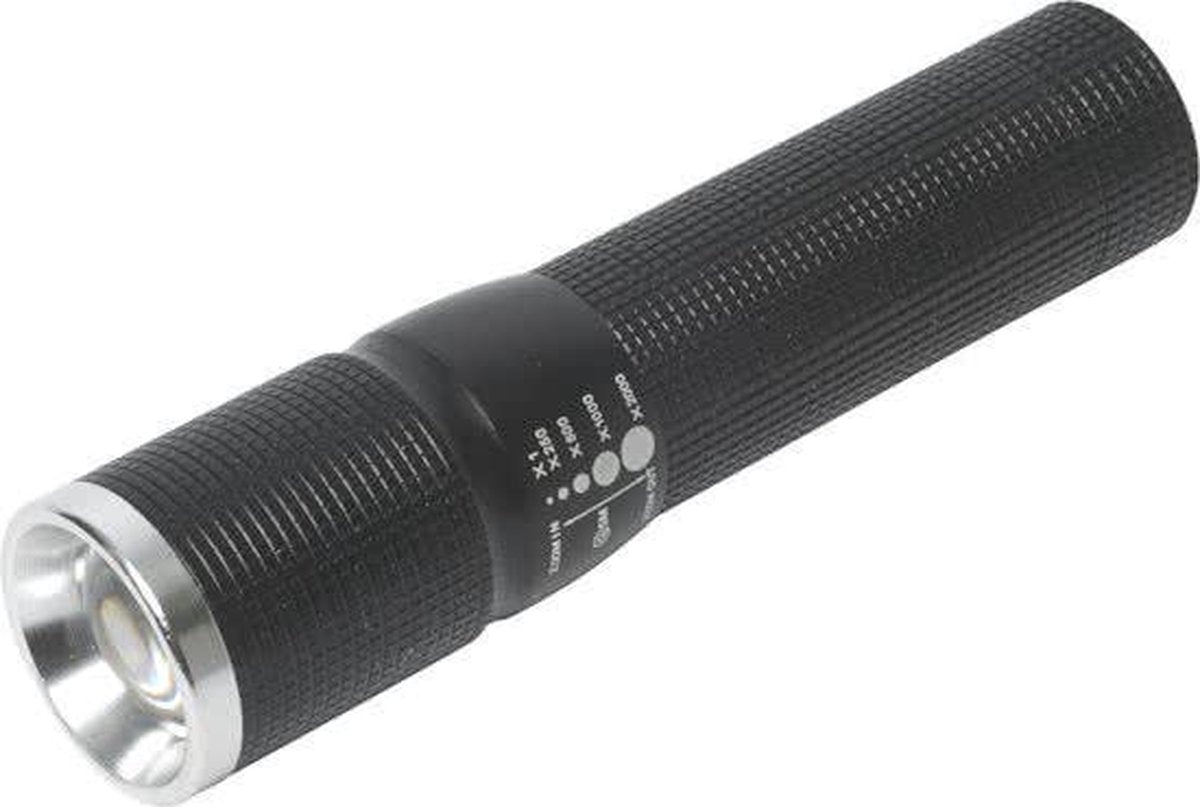Homeij Sightly LED Zaklamp - Aluminium - Zwart