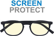 SILAC - SCREEN BLACK - Leesbrillen voor Vrouwen en Mannen met bescherming tegen het blauwe licht van de schermen - 7405 - Dioptrie +2.50