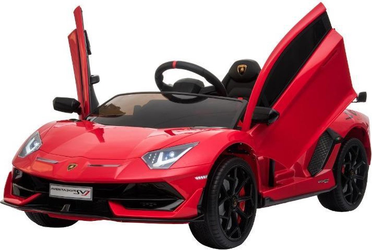 Kinderwagen - Elektrische auto "Lamborghini Aventador SVJ" - Licentie - 12V7AH