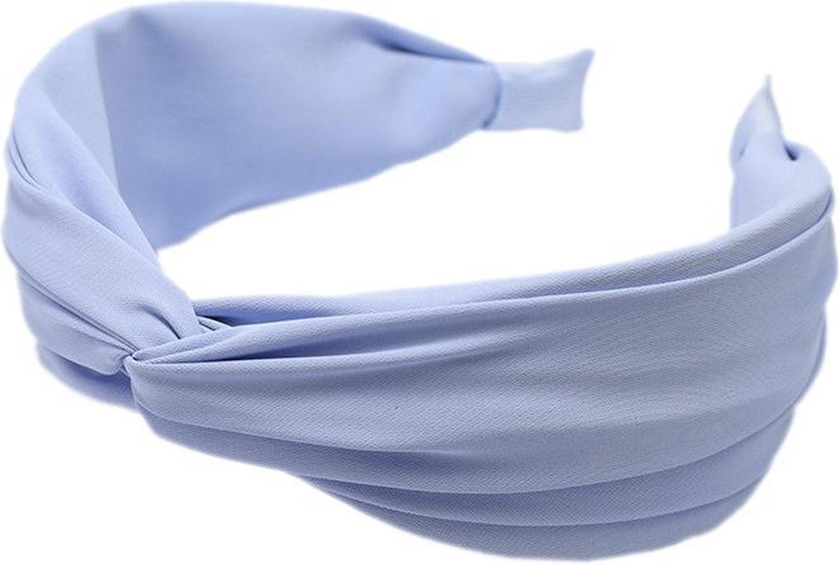 Dames haarband diadeem blauw cross - haarband