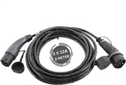 Ratio Basic Line laadkabel | type 2 naar type 2 | 22 kW | fase 3 - 32A | 8 meter